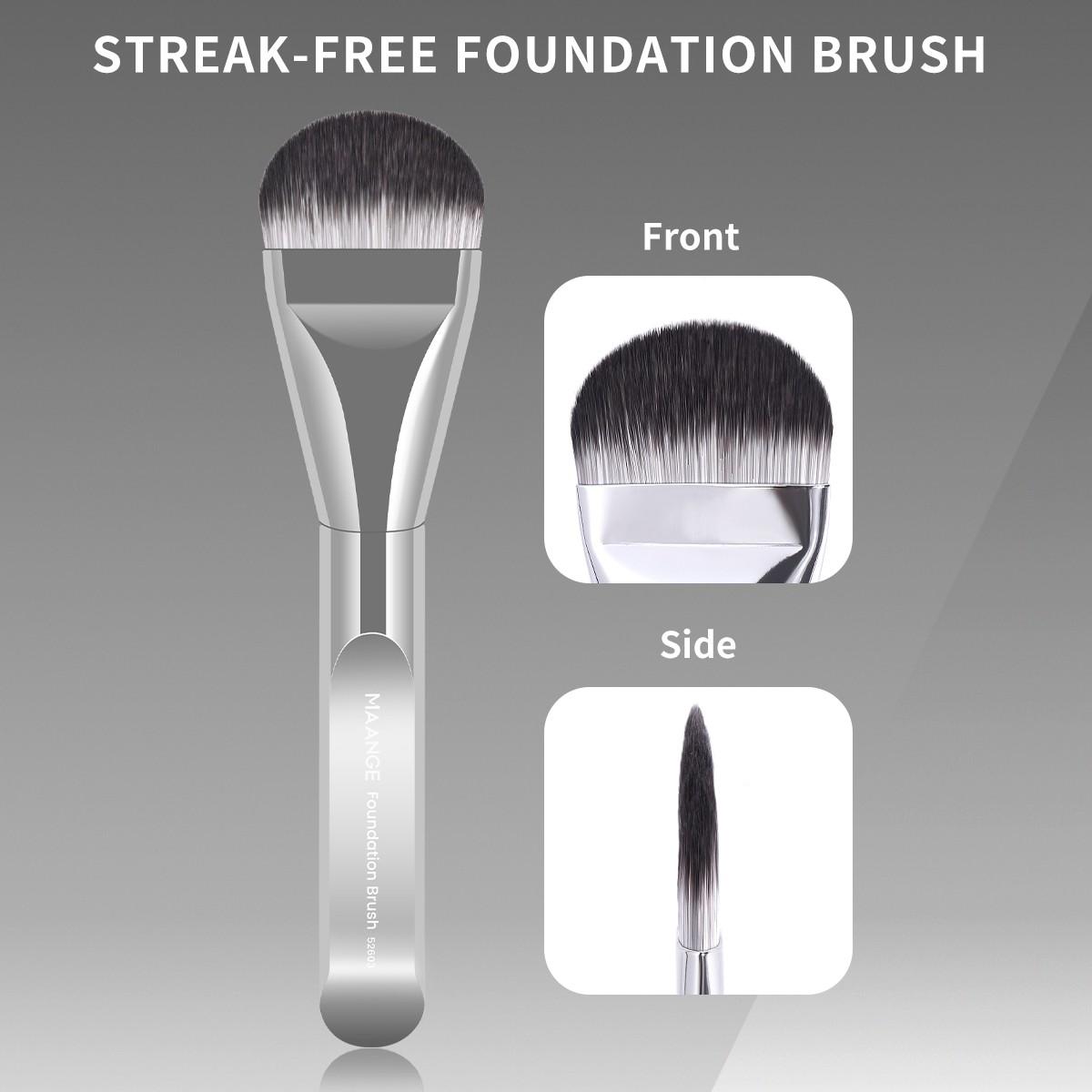 Maange 3-Piece Makeup Brush Set, Foundation Brushes, Professional Cosmetic Tools, Essential Beauty Essentials, Perfect for Daily Use