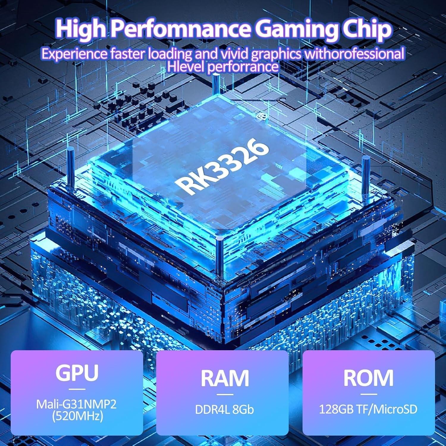 Xf40h Retro Handheld Gaming Console, WiFi Multiplayer, Hall Effect Switch Buttons, 2.4g Wireless Controller, 18000+ Classic Games, 4000mah Battery