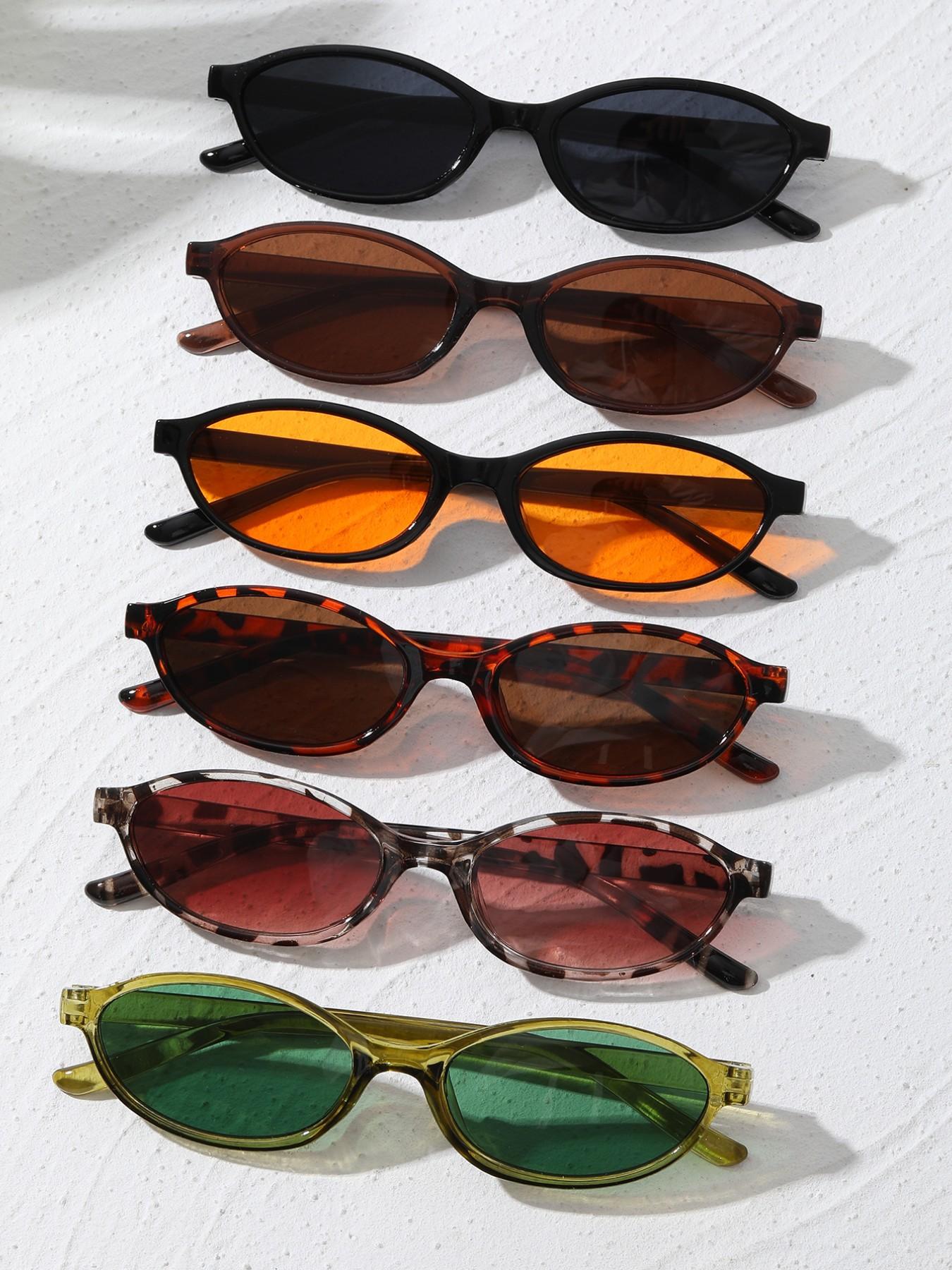 Vintage Oval Women's Sunglasses for Driving, Vacation, and Music Festivals, Stylish Retro Eyewear for Casual Outings, Fashionable Sunglasses, Trendy Vintage Sunglasses