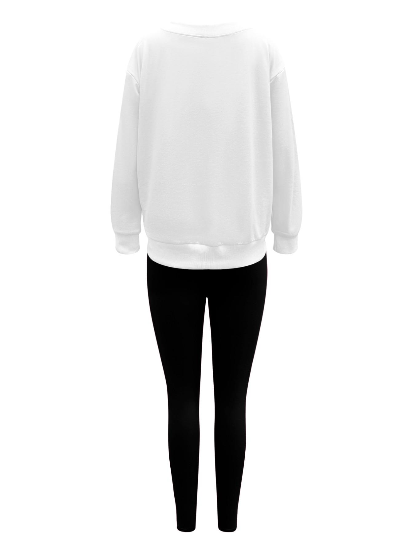 Women's Christmas Print V-Neck Long Sleeve Hoodie Set, Fitted Skinny Pants, Casual Fall & Winter, Multi Color Options, Matching Clothing Set