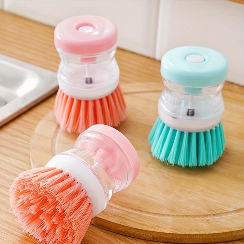 Automatic liquid adding brush for room washing and pot washing, multifunctional hydraulic dishwashing and cleaning brush for household use, oil stain remover, Scrubber Cleaning, Multipurpose Cleaning Tool, Home Cleaning Tool
