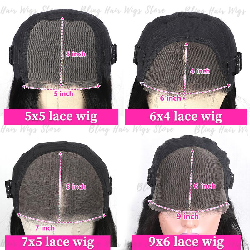 Bling Hair Wear and Go Easy Wear Glueless Bone Straight Human Hair Wig 9x6 7x5 Skinlike HD Lace Closure Straight Pre Cut Pre Plucked 5x5 6x4 Hd Lace for Black Women 180 Density TikTokShopHolidayHaul