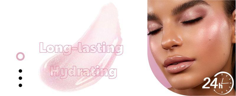BISUTANG Lip Gloss Plumper Glossy LipLipstick, Lifter Gloss, Hydrating, Volumizes, High-Shine, Lip Plumping Lip Glaze Lip Makeup, Plump& Pout Lip Plumper for Women Girls