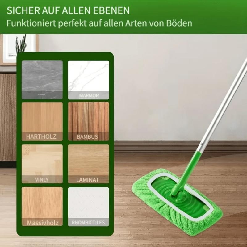 3-Pack Microfiber Mop Pads, Washable Reusable Refills with High Absorption, Fit for Flat Mops, Hardwood and Tile Floor Cleaning, Essential Household Cleaning Supplies