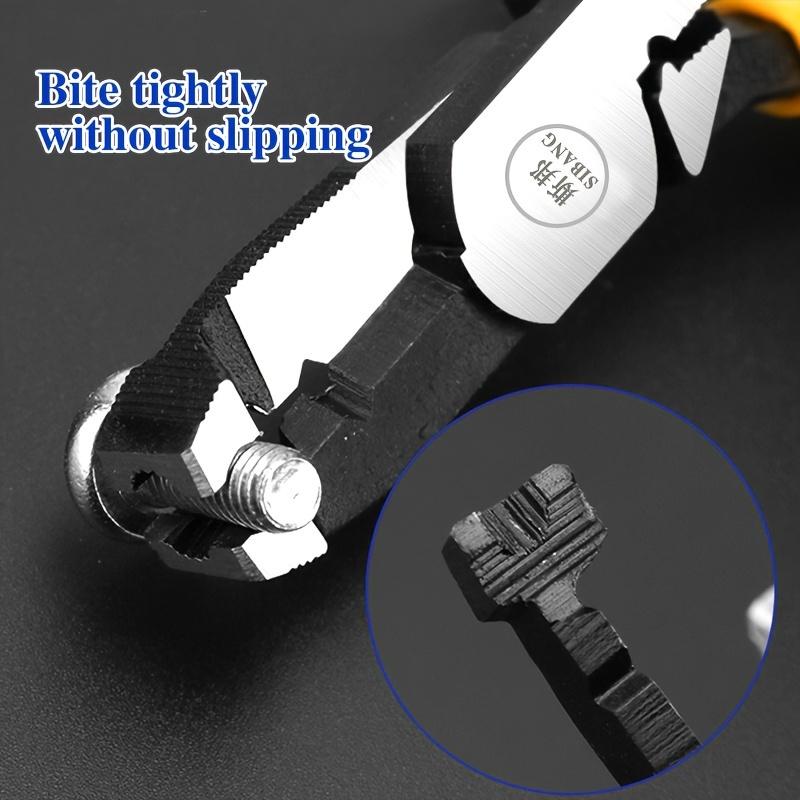 1PC Multi‑Functional Screw Pliers, Special Nail‑Removing Pliers for Rusted & Stripped Screws, Woodworking Pliers for Pulling Damaged, Rusted and Stripped Nails, Ideal for Home Decoration, Industrial Machinery Maintenance and Old Screw Removal