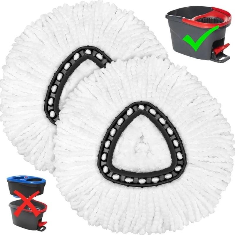 Mop Replacement Heads for O-Ceda Mop Replace Head EasyWrin Spin Mop Heads Replacements, Microfiber Spin Mop Refills, Easy Cleaning Mop Head Replacement, Smooth