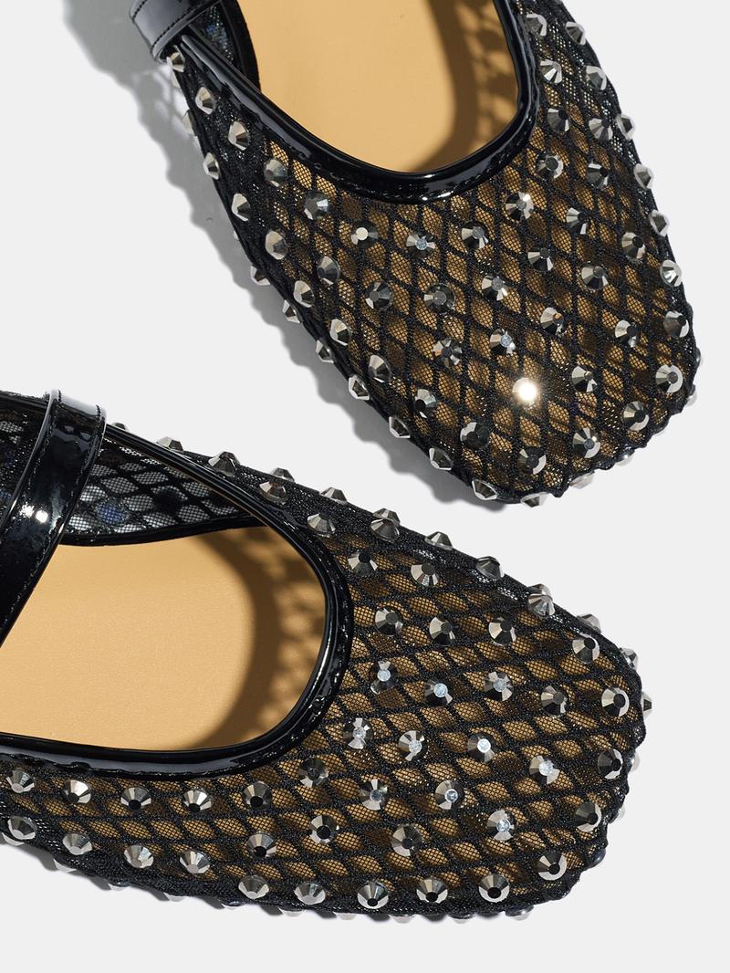 Women's Summer Sandals, Square Toe Flat Shoes, Breathable Mesh Design, Casual Comfort Footwear for Women & Girls