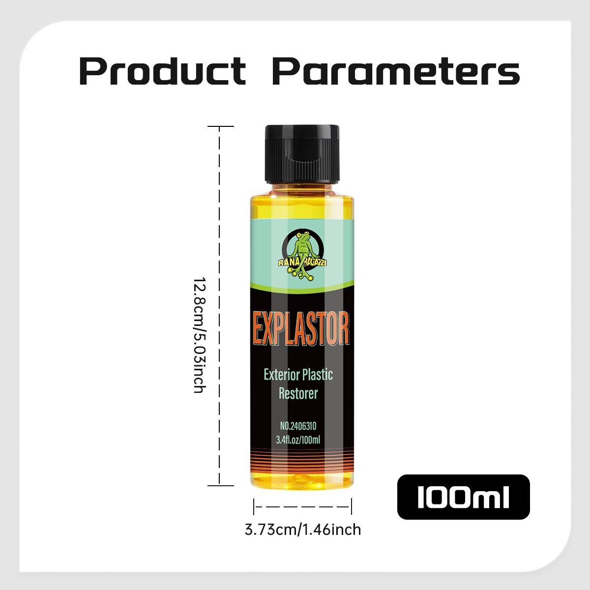 100ML Car Plastic Restorer, Back to Gloss, Car Products, Plastic Restore, Auto Polish, Repair Coating, Renovator, Durable Finish
