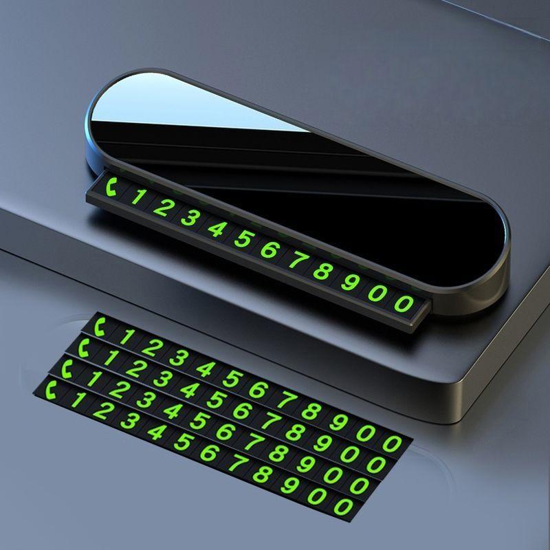 1pc Car Temporary Parking Card, Phone Number Card Plate for Peugeot 408 308 5008, Landtrek 208 3008 2008 Rifter 508 Accessories