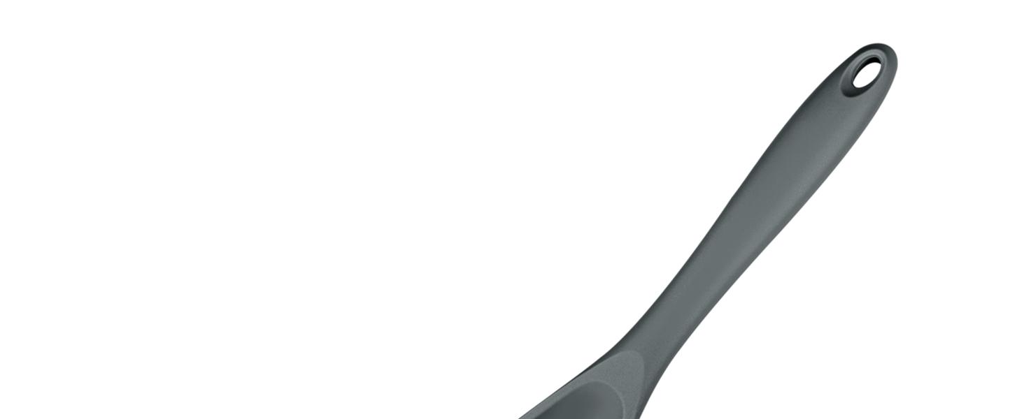 Pack of 2 Cooking for Non Stick, Multifunction Spatula Spoon BPA-Free, One-Piece, Suitable for Scooping, Scraping, Serving and Mixing(GRAY)
