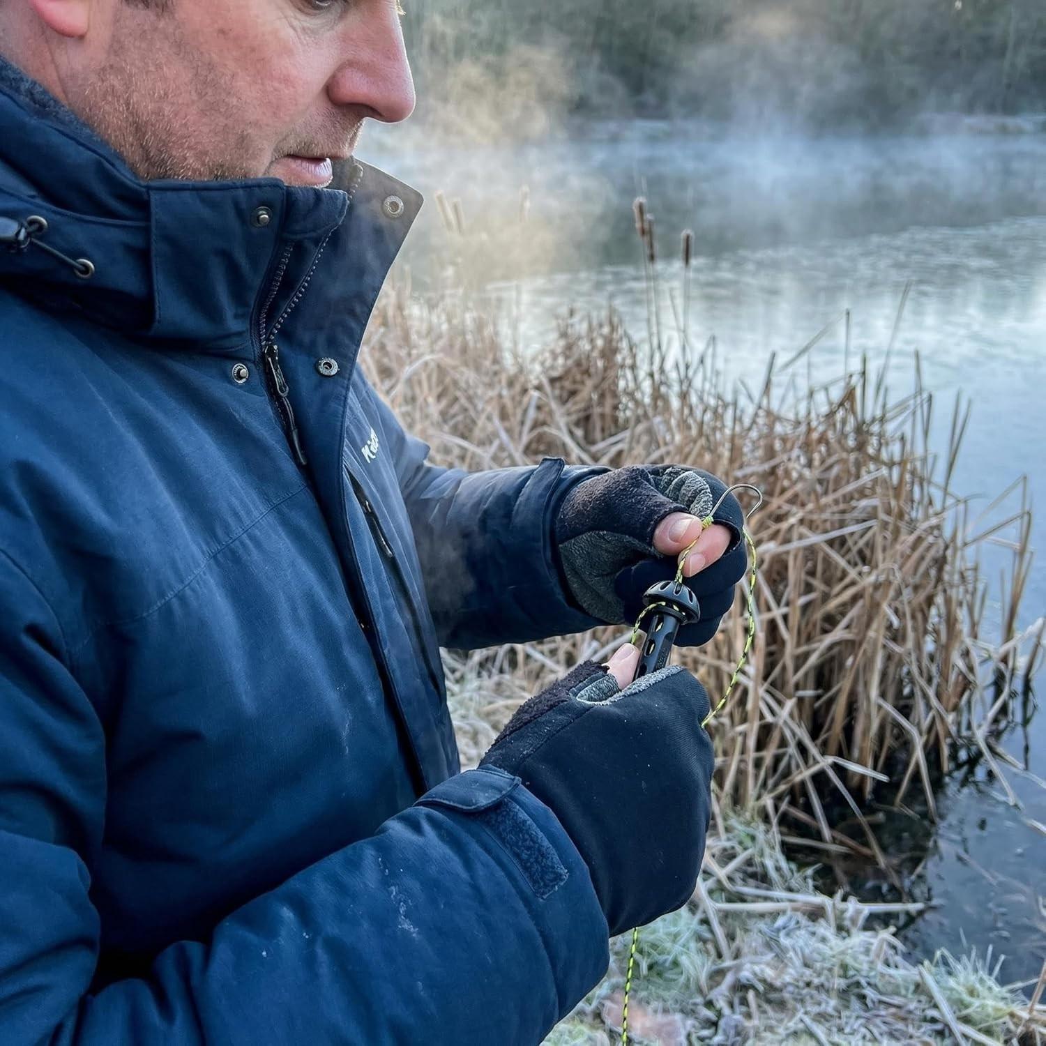 1/2 PCS Fly Fishing Magnetic Fly Threader, Fly Threader Fishing Anglers Tippet Threader, Fishing Accessory to Easily Rig Small Flies & Tippet on Water, Make Fly Tying Simpler, Works with Most Hooks, tippets, and Fly Styles