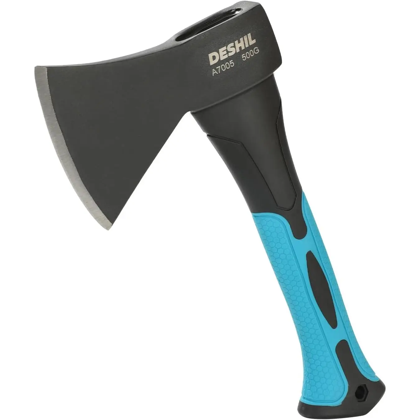 10 inch Hatchet Axe Mini Camping Axe with Sheath-Blue |   Fiberglass Shock Reduction Handle with Anti-Slip Grip for kindling, small branches and Backyard