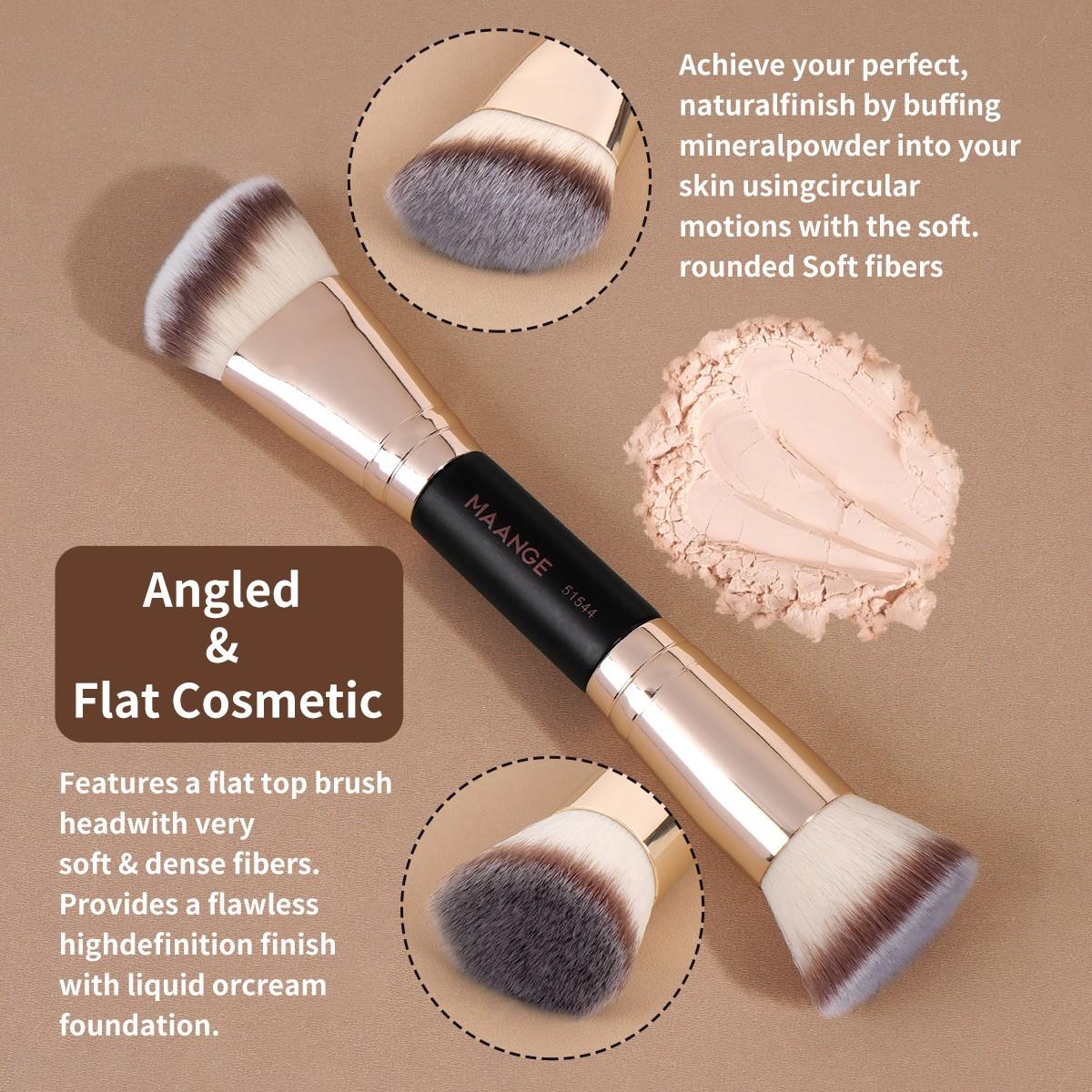 Maange 6-Piece Makeup Brush Set, Includes Foundation Brush, Concealer Brush, Blush Brush, Essential Makeup Tools, Perfect for Daily Use