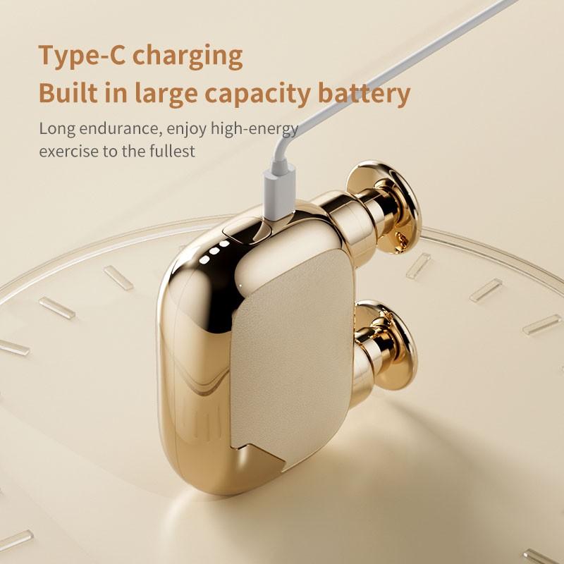 Mini Dual-Head Fascia Gun, Powerful Deep Muscle Massager, Equipped With 3 Massage Heads And 3 Adjustable Speed Settings; Supports USB Charging, Suitable For Travel, Exercise, And Daily Use. It Is An Ideal Travel Companion And A Great Gift Choice.