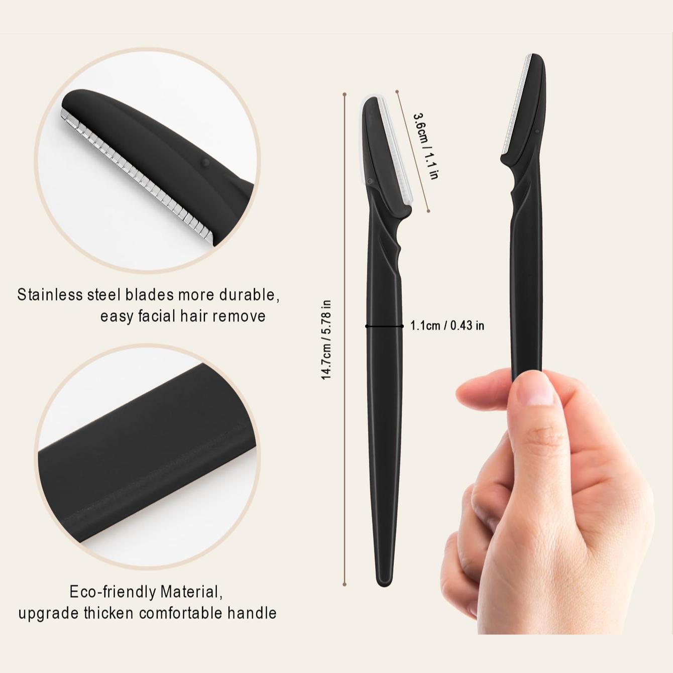 12pcs Dermaplaning Tool - dermaplane Razor For Women Face Multipurpose Eyebrow Razor & Face Shaver For Women With Precision Covers Dermaplane,Makeup,Cheap,Room Decor,Vanity,Travel,Bedroom,Makeup Accessories,Eyebrow Razor