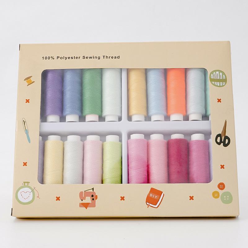 100M 402 Multifunctional Sewing Thread, 100% High Strength Polyester Thread, Universal DIY Hand & Machine Sewing Thread, Household Tailoring Embroidery Craft Supplies