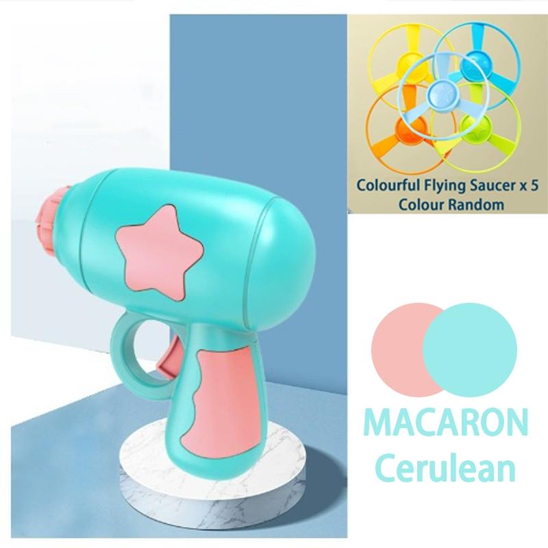 Interactive Flying Cat Toy Set, Includes 1 Light-Up Spinning Top & 5 Flying Propellers, Kitten Tracking Toy for Training & Chasing