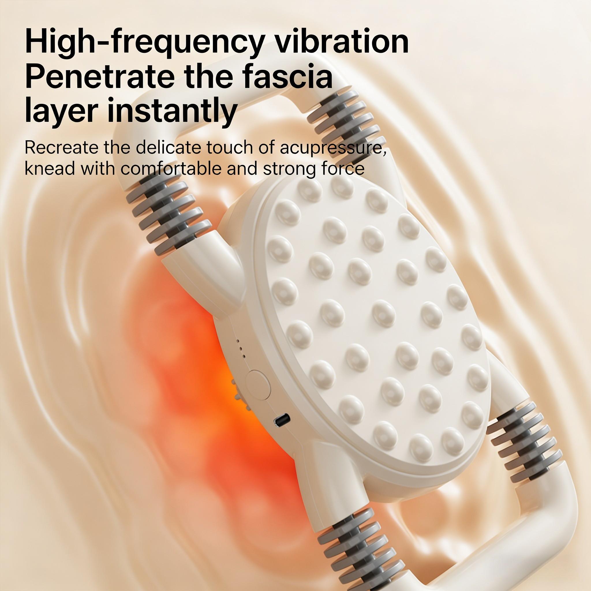 Multi-Functional Full Body Shaping Massage Machine, Portable Fascia Massager, High-Frequency Vibration Fat Burning, Waist Abdomen Back Relief