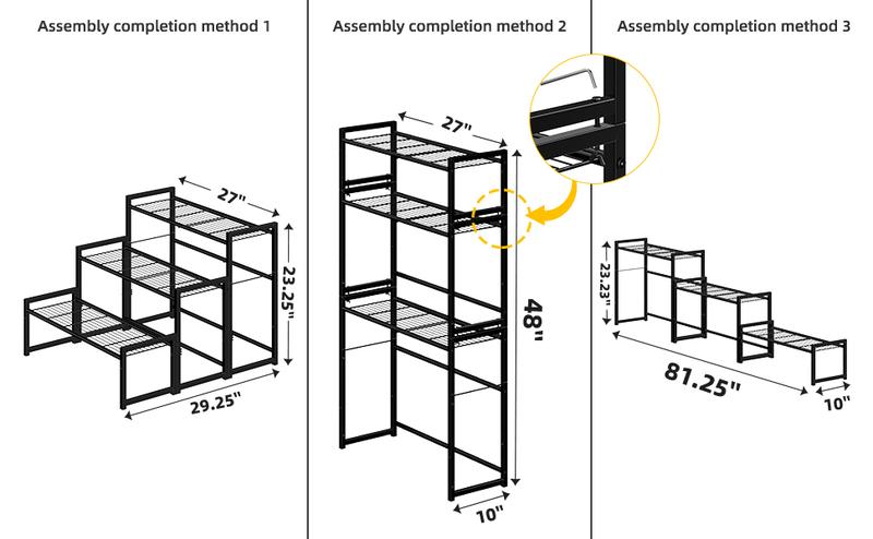Simple Trending 3 Tier Metal Plant Stand Outdoor Indoor Waterproof, Stackable Heavy Duty Tall Plant Shelf Flower Pot Holder for Garden, Display Rack, Black Simple Trending 3 Tier Metal Plant Stand Outdoor Indoor Waterproof, Stackable Heavy Duty Tall Plant Shelf Flower Pot Holder for Garden, Display Rack, Black