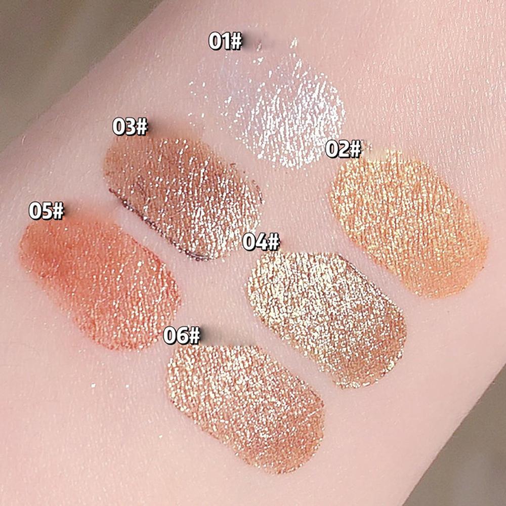 Long-lasting long-lasting shining eyeshadow pen, single-pack waterproof glitter and matte eyeshadow pen, high saturation eyeshadow stick, colorful eye makeup products, beauty supplies
