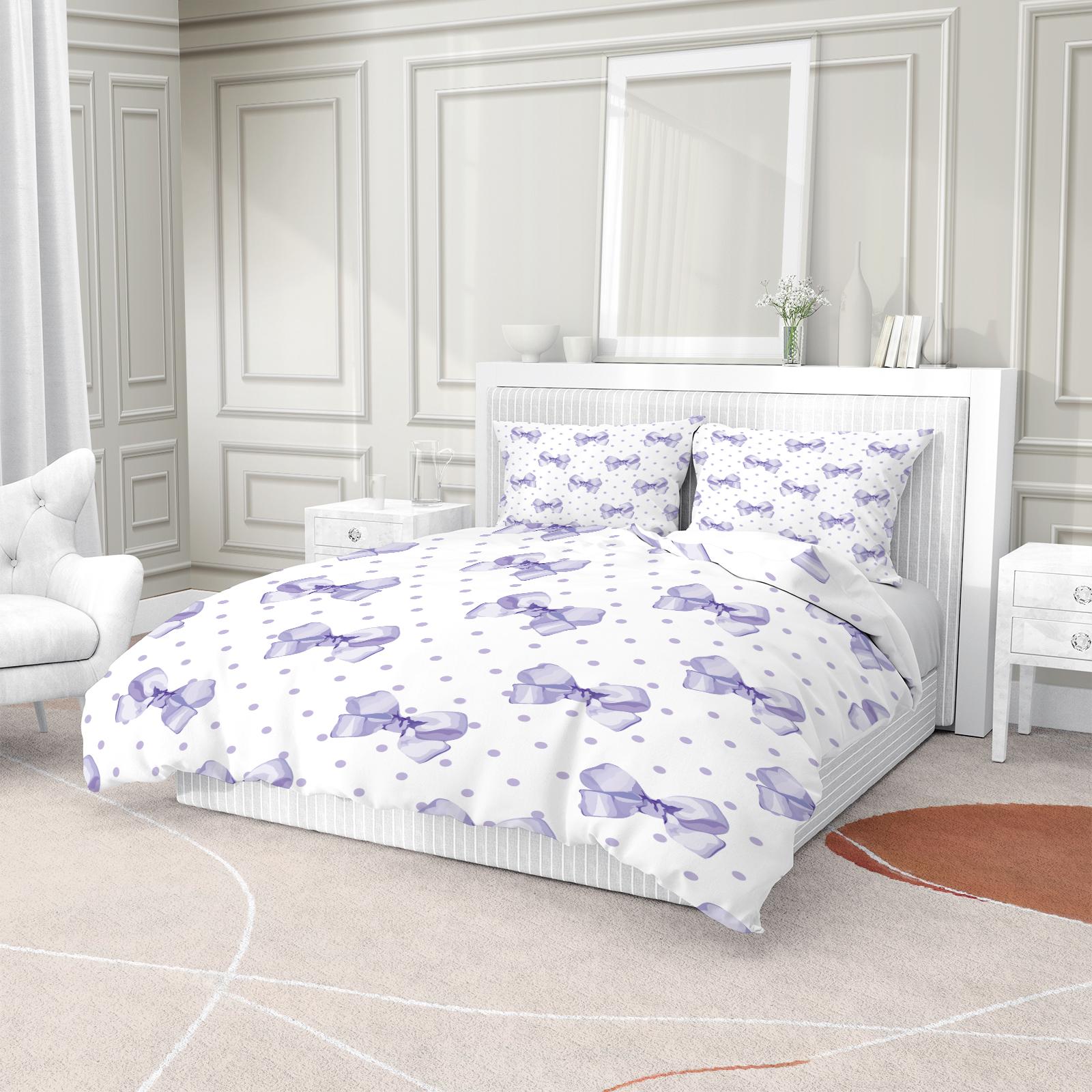 2/3Pcs Cute Bow Knot Duvet Cover Set, Pastel Ribbon Bedding for Bedroom, Warm Gift for Teen Girls and Women, Filling Not Included