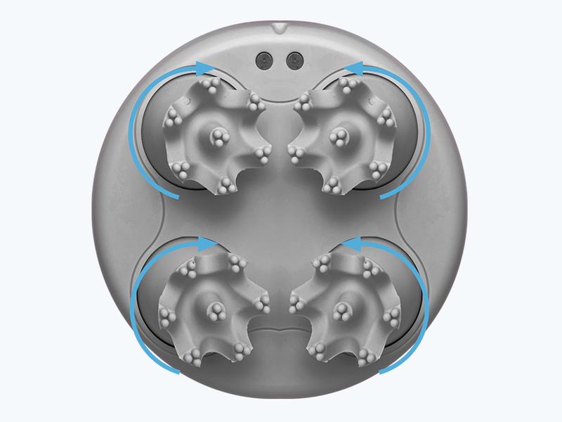 COMFIER Electric Cordless Hair Scalp Massager with Kneading 84 Massage Nodes, Handheld Portable Head Scratcher Massager for Hair Growth, Deep Clean and Stress Relax, Gifts for Men Dad Mom Silicone Relaxing Plug Water Proof Black