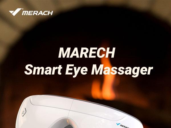 MERACH Eye Massager with Heat Compression and Bluetooth Music Eye Care Device Smart EyeMask for Relax Birthday Gifts Comfort