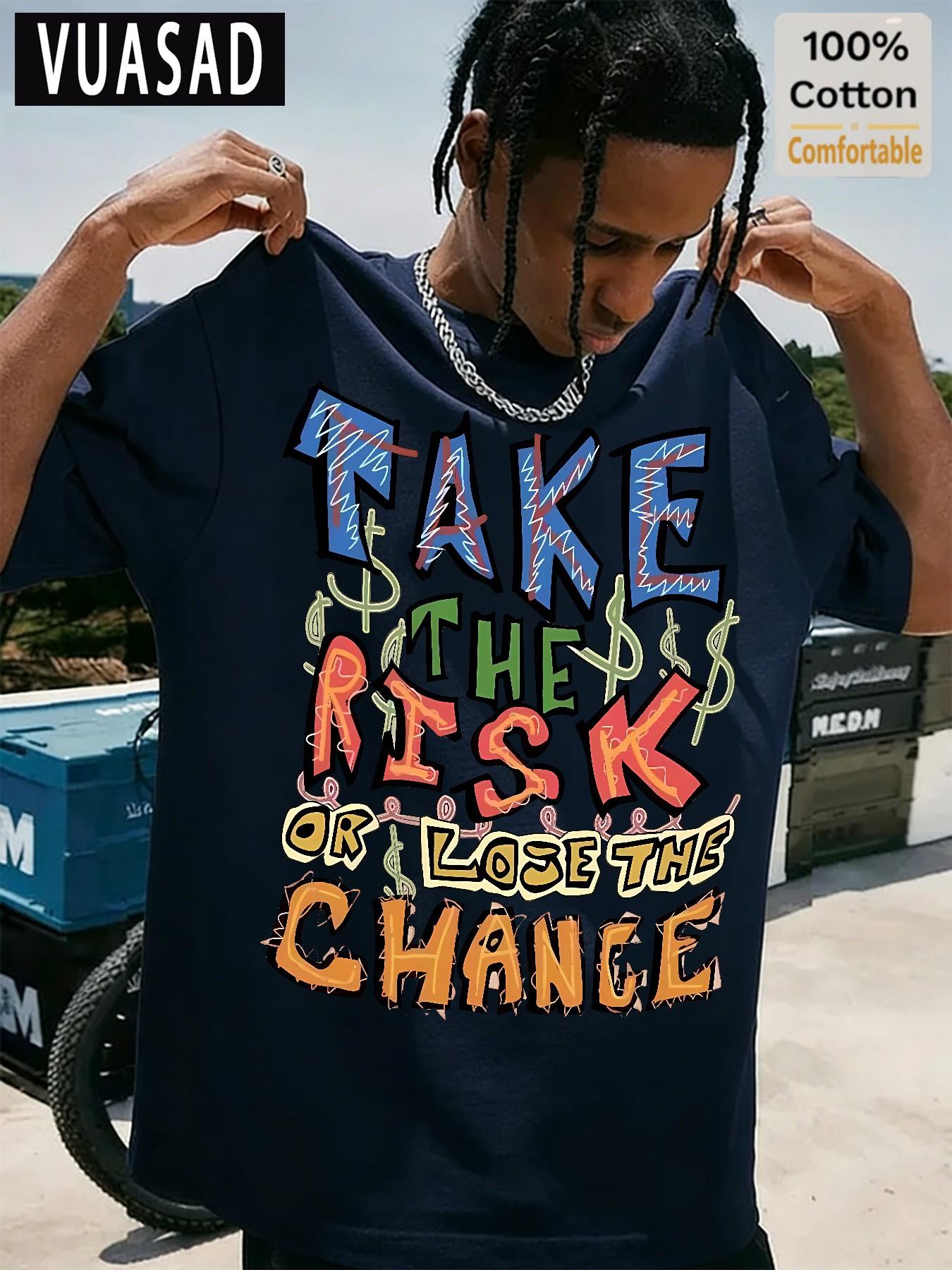 Men's Casual Cotton Short Sleeve T-Shirt, Pet Cat Dog Slogan Print, Loose Fit, Street Style, Half Sleeve Top, Trendy Fashion