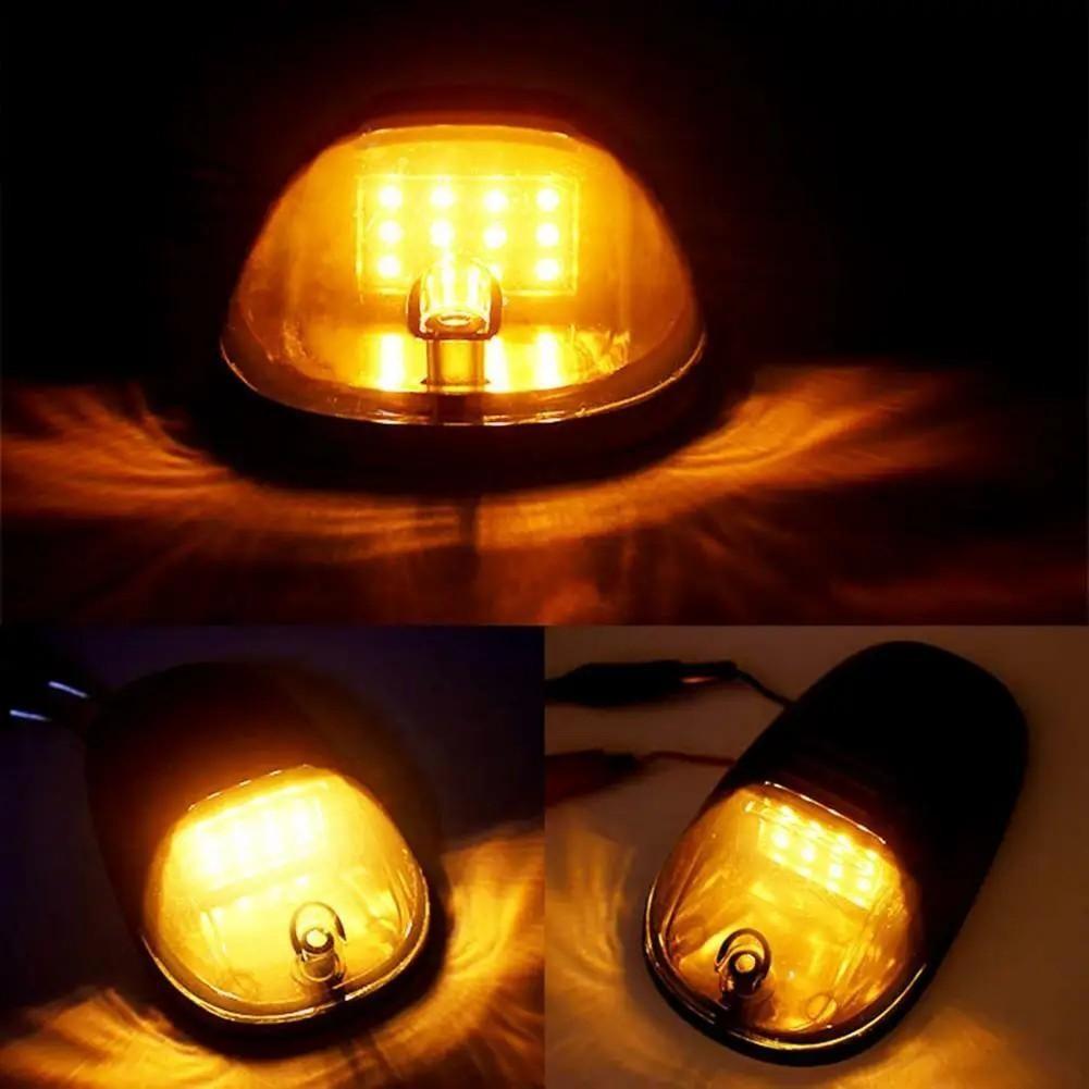 New Smoked 5 Pcs 12 LED Vehicle Car Cab Roof Running Marker Lights for Truck SUV Off Road Set Bulb Lamp Car Styling
