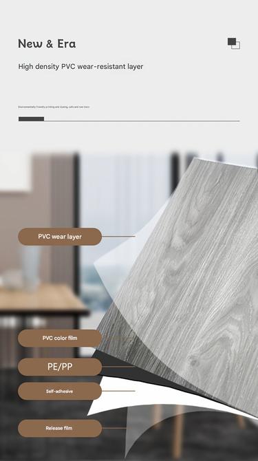 Peel and Stick 3D Wood Grid Wall Panel Thick Waterproof Vinyl Sound Insulation Retro Wallpaper for Home Living Bedroom Decor