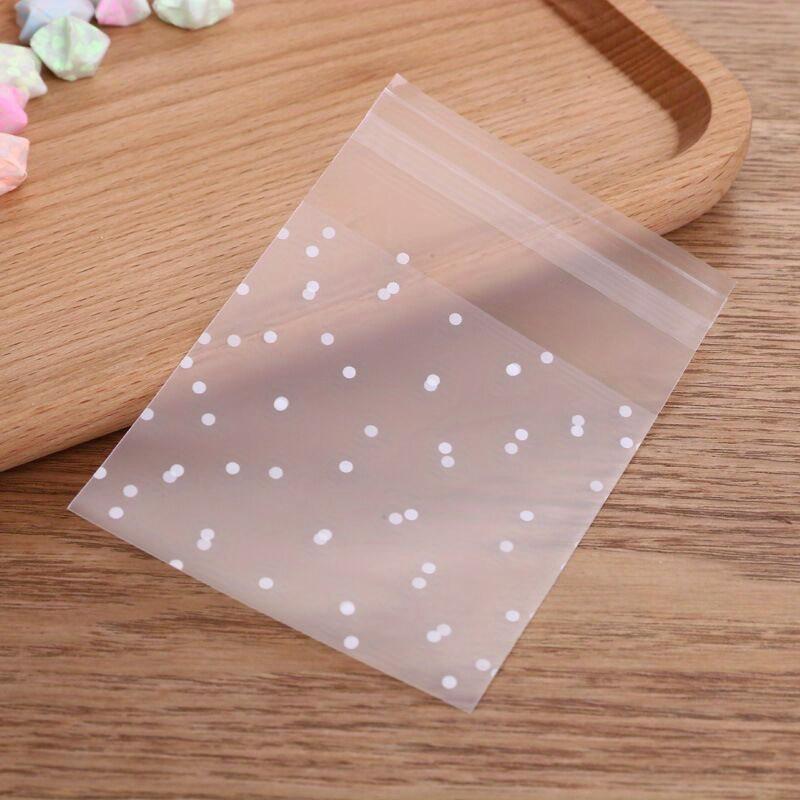 100pcs, Self-Closing Dot Frosted Packaging Bags, Biscuit Bags, Candy Bags, Holiday Gift Packaging, Baking Supplies, Fashionable Style Gift Bags