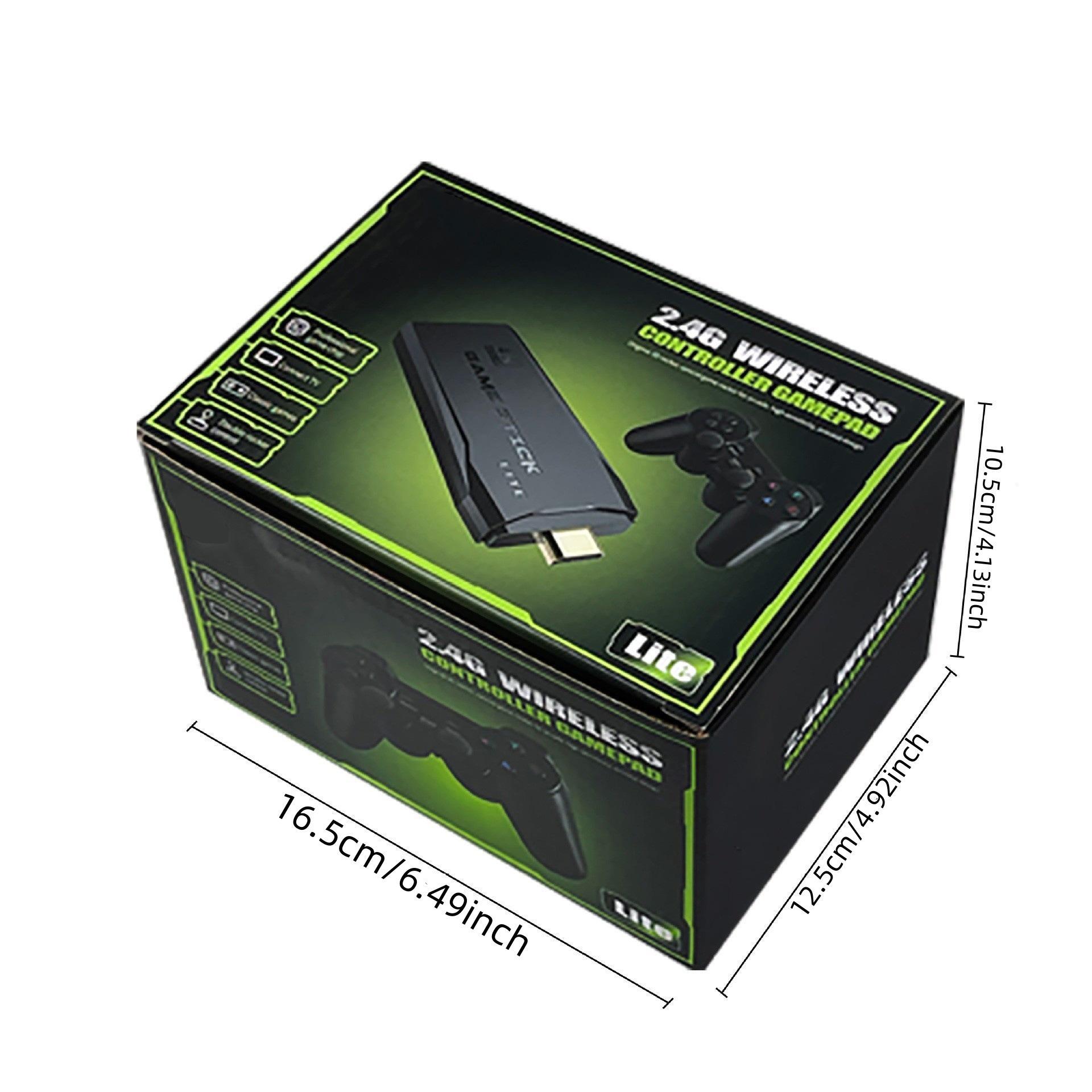 【Value for Money Bundle】4K Wireless Retro Game Console,Nostalgia Stick Game 4K HDMI Output,Plug and Play Video Game Stick Built in 1800 Games