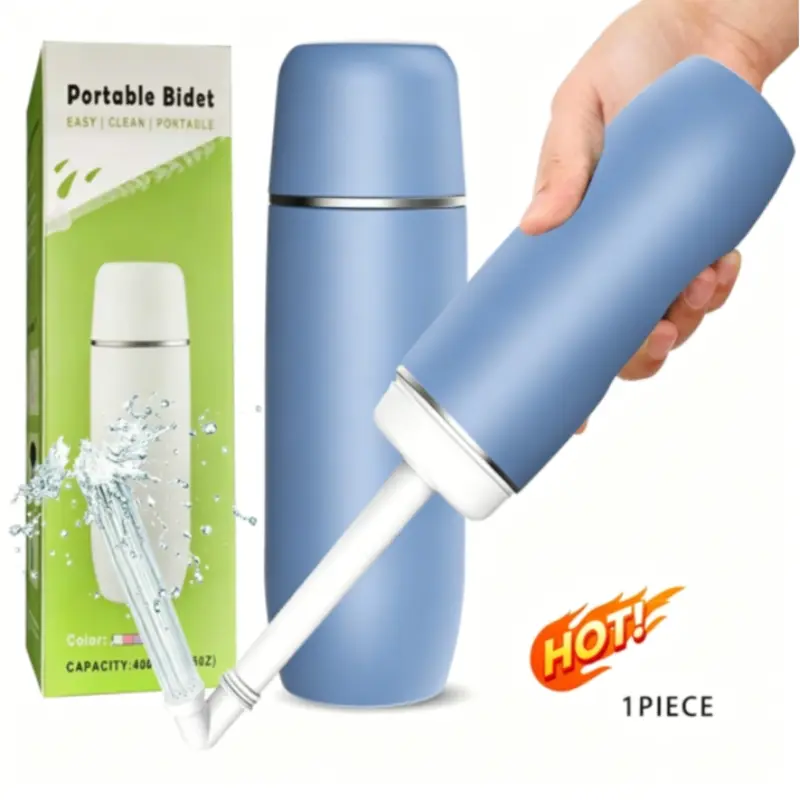 Portable Travel Peri Bottle, Reusable Handheld Bidet Cleaner, Handheld Bidet Sprayer, Adjustable Nozzle, High Pressure Gentle Rinse, for Postnatal, Baby, Feminine Care, Camping