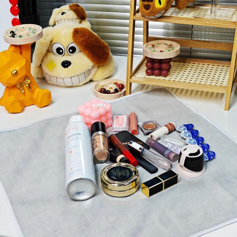 Magic Self-Adhesive Cloth, Portable Cosmetic Bag, Open Lay Flat MakeupBag, Travel Makeup BagFor Lazy People, Camera Protective Wrap LensProtector, Multi-functional Self-Adhesive Cloth