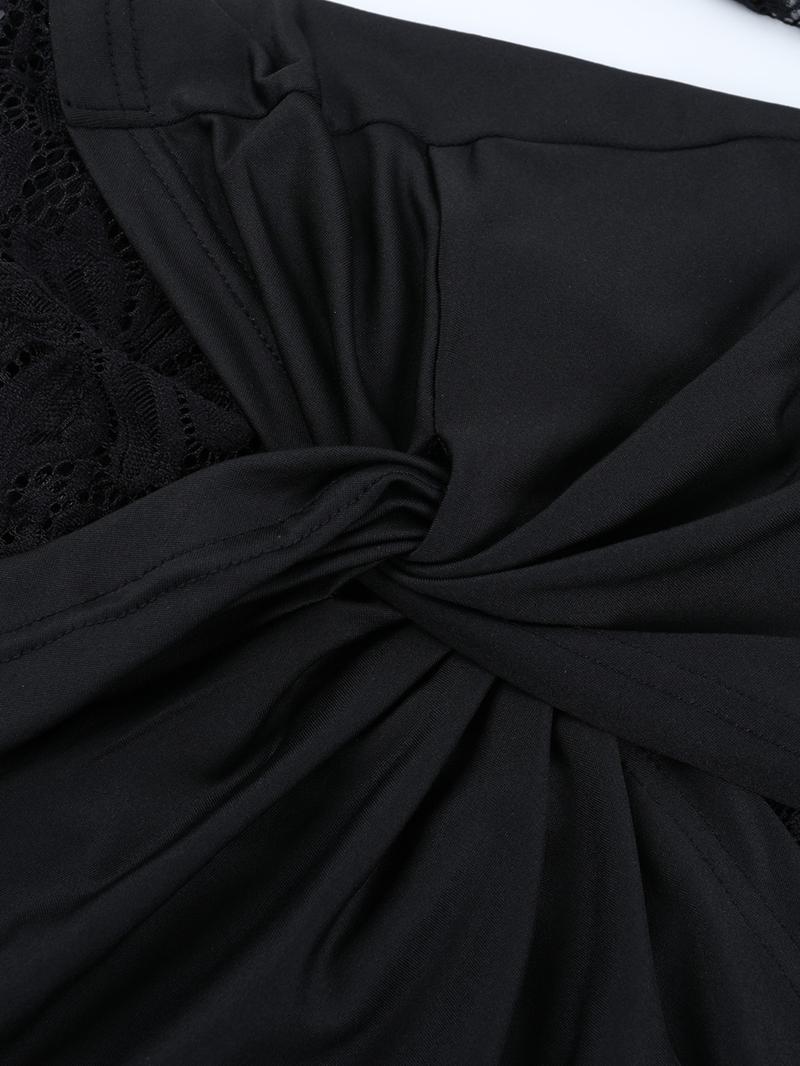 Elegant Lace Long Sleeve Bodycon Dress, Slim-Fitting Evening Dress, Perfect for Parties & Special Occasions, Women's Fashion Clothing