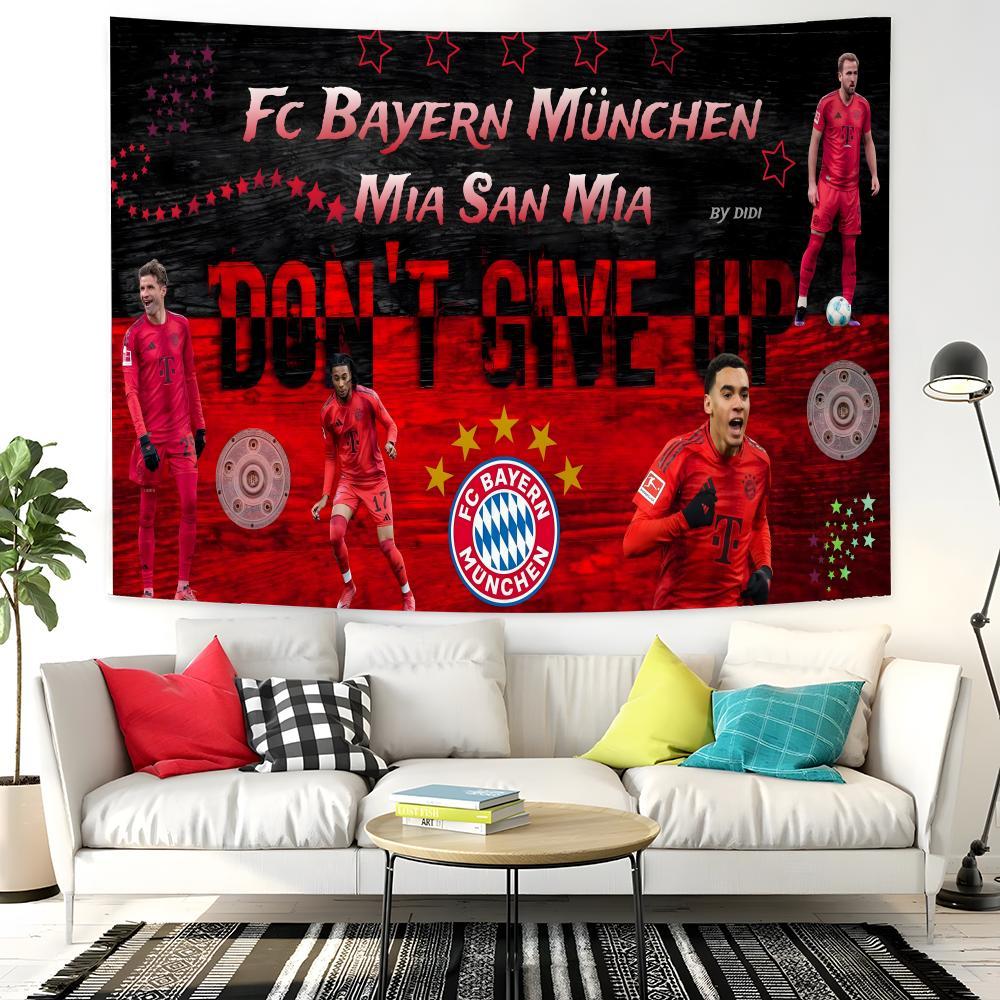 German Bundesliga FC B-Bayern München star Tapestry Background Hanging Cloth Bedroom Room Decor Aesthetic Tapestry Wall Party