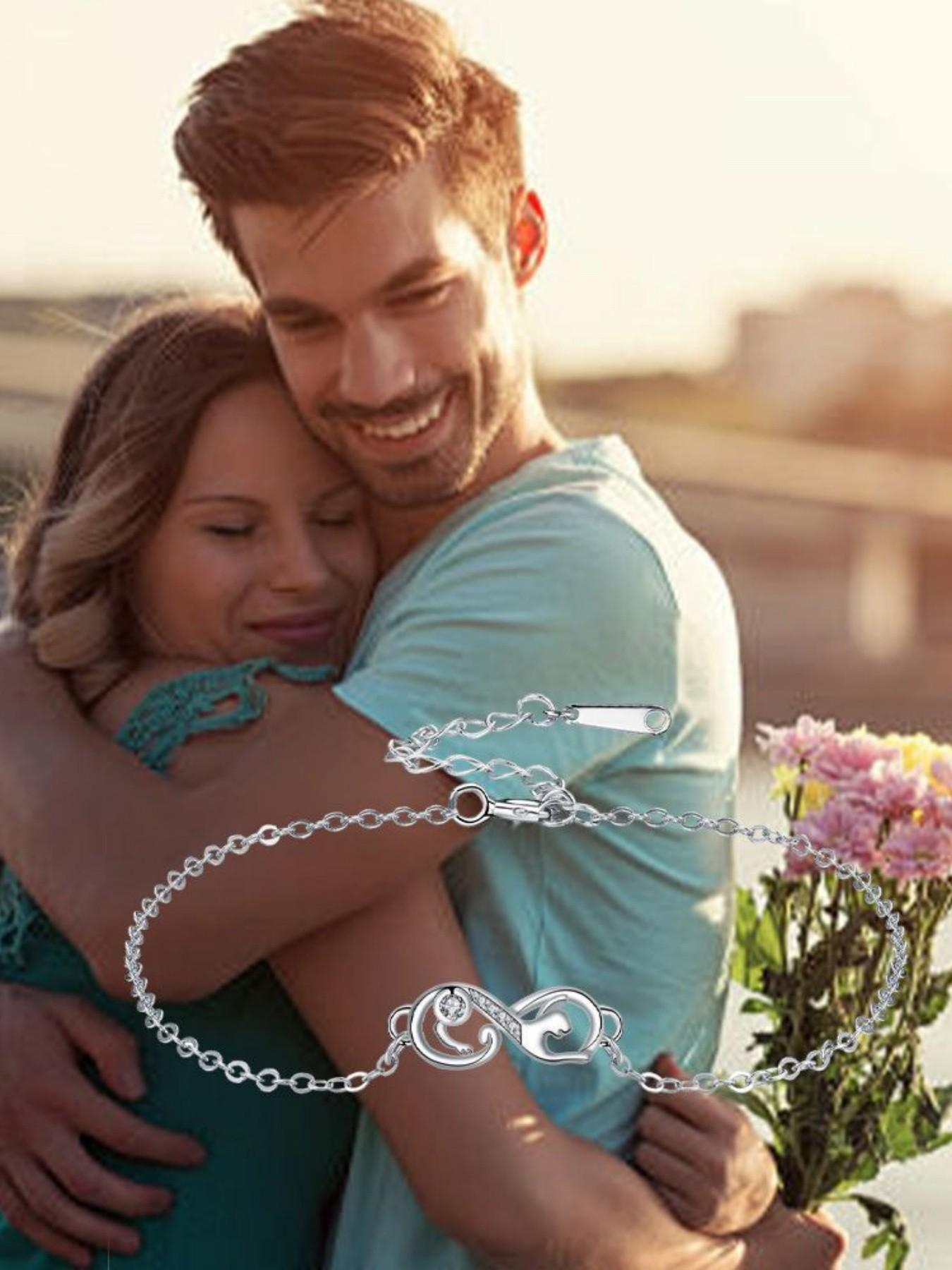 Infinite Cat Fun · Eternal Bracelet Cat & infinity symbol bracelet, luxury niche premium jewelry.Paired with a surprise double-door preserved rose jewelry gift box.Ideal gift for birthdays, Mother’s Day and Valentine’s Day.