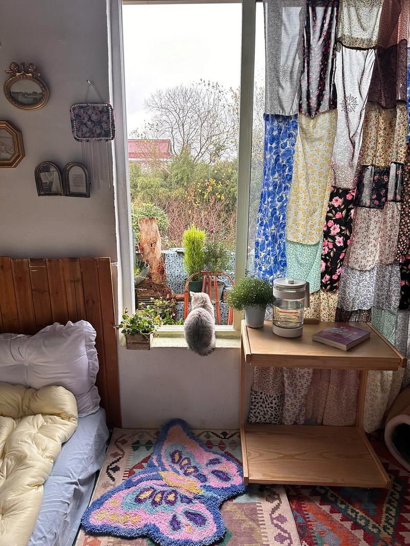 【HOT】Rolling Side Table – Solid Wood Mobile Side Table with Wheels, Adjustable Sofa Table for Living Room, Bedroom, and More, Trending Pick, Influencer Favorite