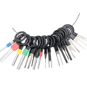 GJANSH Terminal Pin Removal Tool Kit 82 Pcs Depinning Electrical Connector Pin Extractor Tool Set Wire Terminal Release for Automotive Car Household Devices - Black