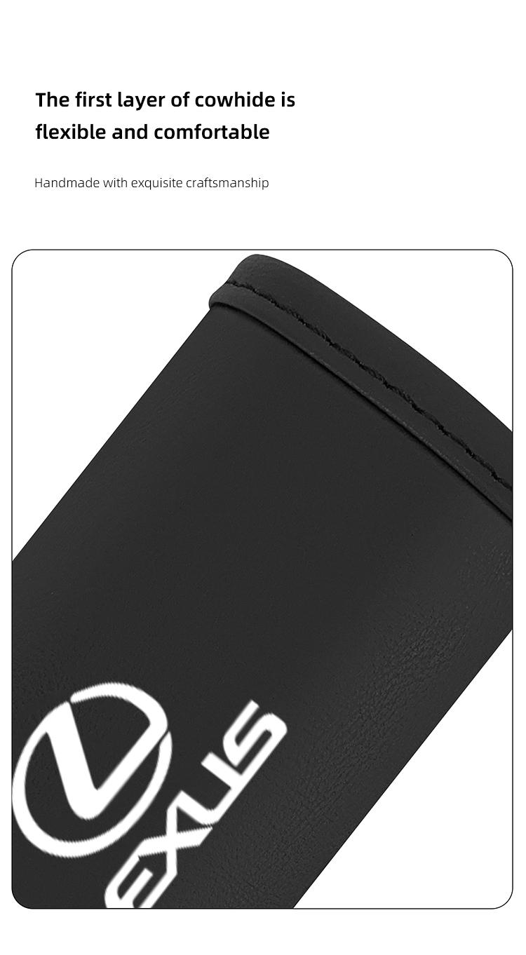 Car Roof Handle Protective Cover Pull Gloves Interior Accessories For Lexus IS500 LS460 RC200 LM300 RX450 LX NX350h LC UX CT RZ450e RC300 GX400 GS200t GS300h LS600 RX300 TX LBX HS250