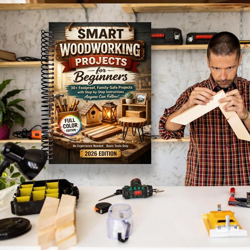 Smart Woodworking Projects for Beginners, Step-By-Step Home Projects, Foolproof Instructions, Pro Results, Safe, Kid-Friendly, No Expensive Tools