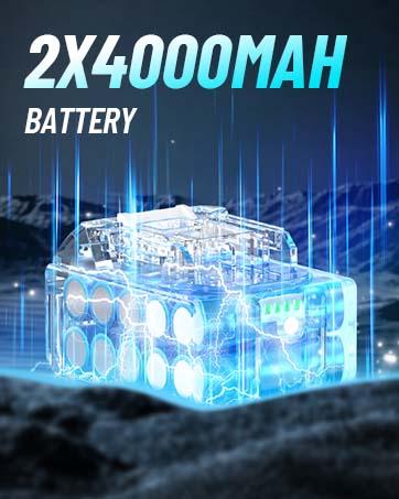 Seesii 21V Cordless Fuel Transfer Pump - 12 GPM Electric Diesel Pump with 2x4.0Ah Batteries, Auto-Shutoff Nozzle & 2x6.6FT Hoses- Portable Kit for Diesel, Kerosene & Machine Oil, Black Friday Deals