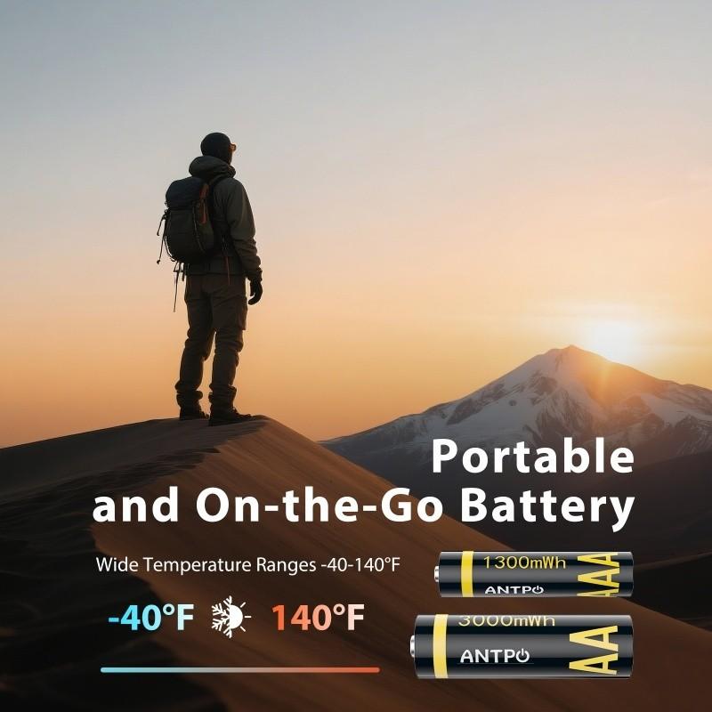 A rechargeable lithium battery compartment, consisting of 8 AA and 4 AAA lithium batteries, suitable for various household appliances. It features rechargeable lithium-ion batteries that can be reused. A must-have item for the home.