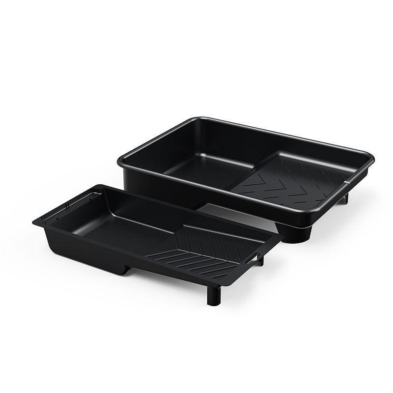 3pcs Plastic Paint Trays - Durable Roller Tray Design for Latex Paint, Coating & Wall Painting, Multi-Size Kit for Home & DIY Painting Tasks.