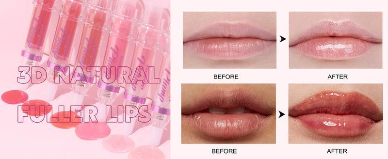 BISUTANG Lip Gloss Plumper Glossy LipLipstick, Lifter Gloss, Hydrating, Volumizes, High-Shine, Lip Plumping Lip Glaze Lip Makeup, Plump& Pout Lip Plumper for Women Girls