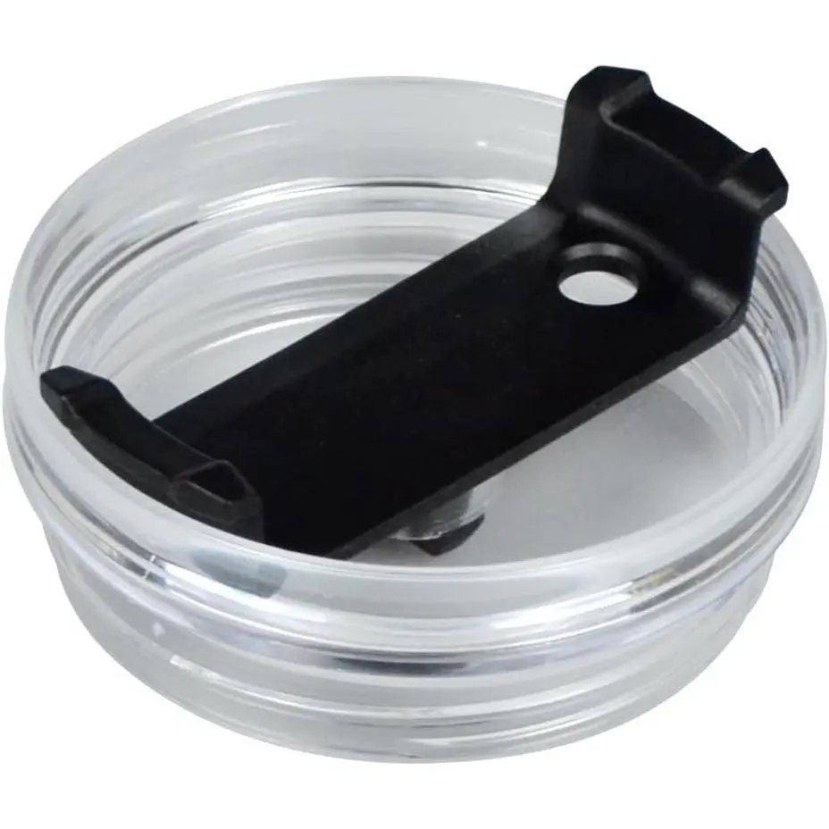 1 Pack 40 oz Tumbler Lid Replacement Compatible with Stanley, Spill Proof Splash Tumbler Cover Fit for Stanley Cup (1, Black)