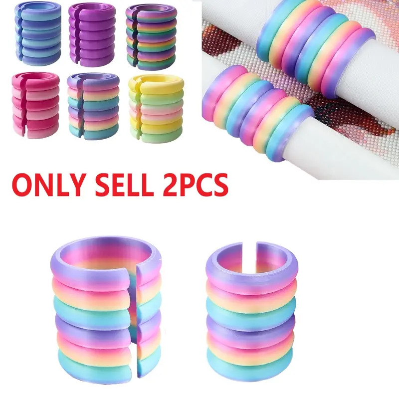 DIY Diamond Painting Roller Storage Set, Rainbow Color Large & Small Size Kit, Spiral Canvas Roll Tools Accessories, Diamond Painting Kits, Craft Art, Diy Craft Supplies
