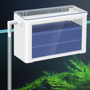 Garvee Aquarium Filter Box Water Purifier Circulation Filter Hang-on Fish Tank Drip Box Waterfall Filter Box Transparent Design