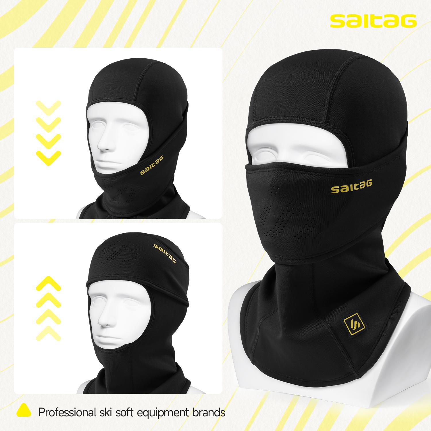 SHINEMEOTH Warm Windproof Hat Balaclava Face Mask Men Padded Liner Under Helmet Skiing Cycling Fleece Lined for Winter Outdoor Sports