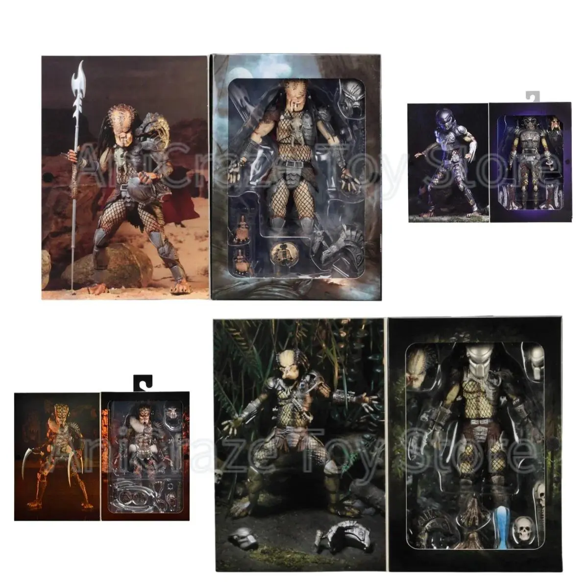 2026 hot item NECA Predators Jungle Hunter Action Figure Collectible Model Toy Ultimate Elder The Golden Angel Ultimate Fugitive Predator Gift Popular toys
